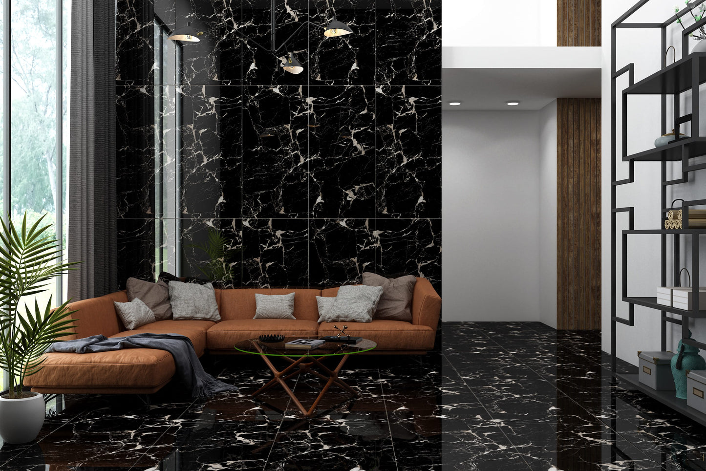 Wand & Bodenfliese Marquina Black Hochglanz 60x120cm 9mm 48,96m³ - wata-baustoffe.de