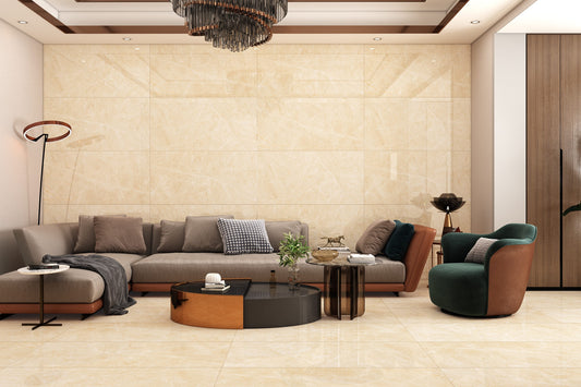 Wand & Bodenfliese Rebel Beige Glanz 60x120cm 9mm 48,96m³ - wata-baustoffe.de