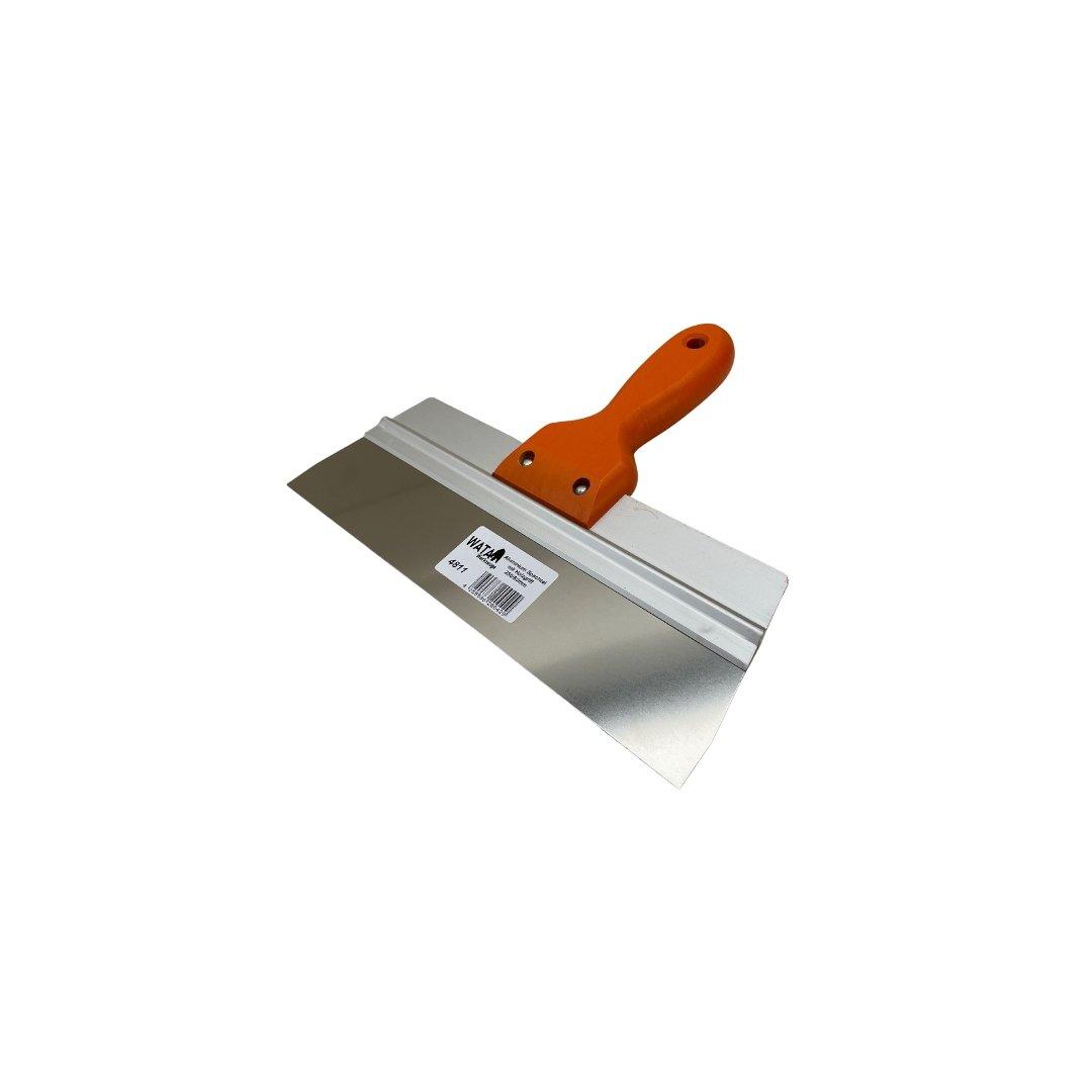 Aluminium Spachtel mit Holzgriff 250/60mm - wata-baustoffe.de