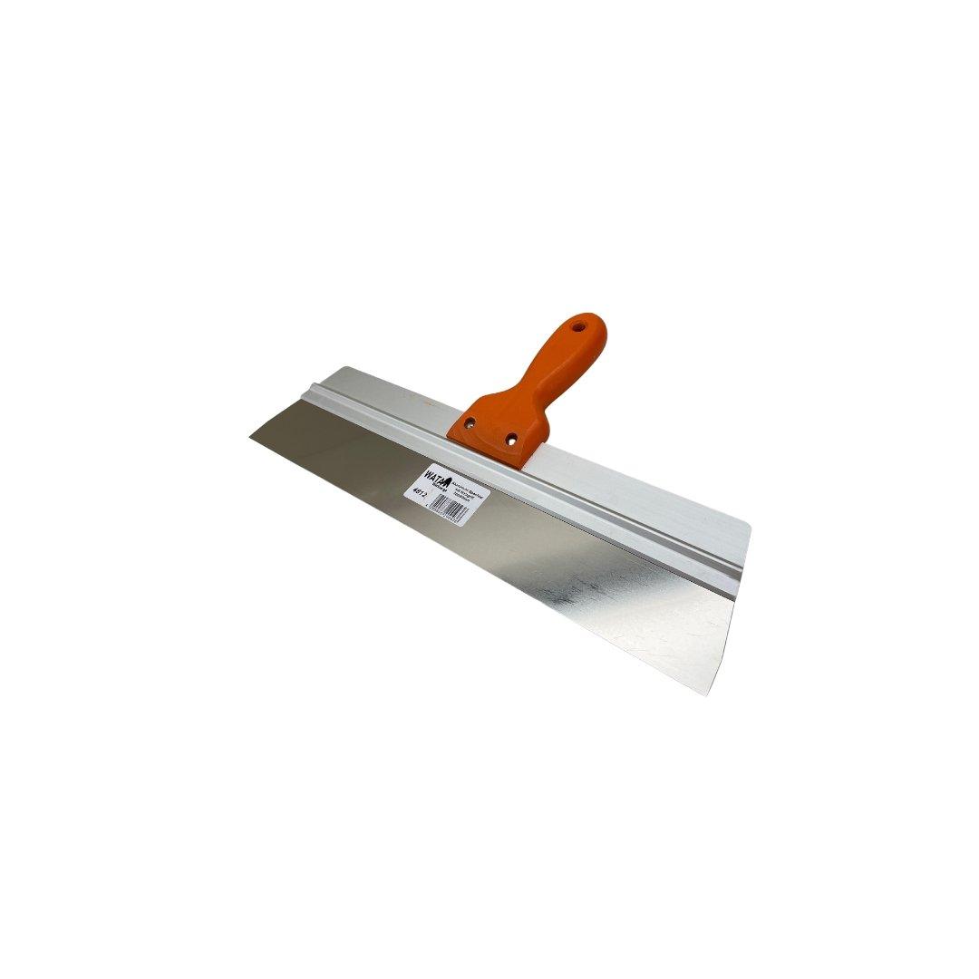 Aluminium Spachtel mit Holzgriff 350/60mm - wata-baustoffe.de
